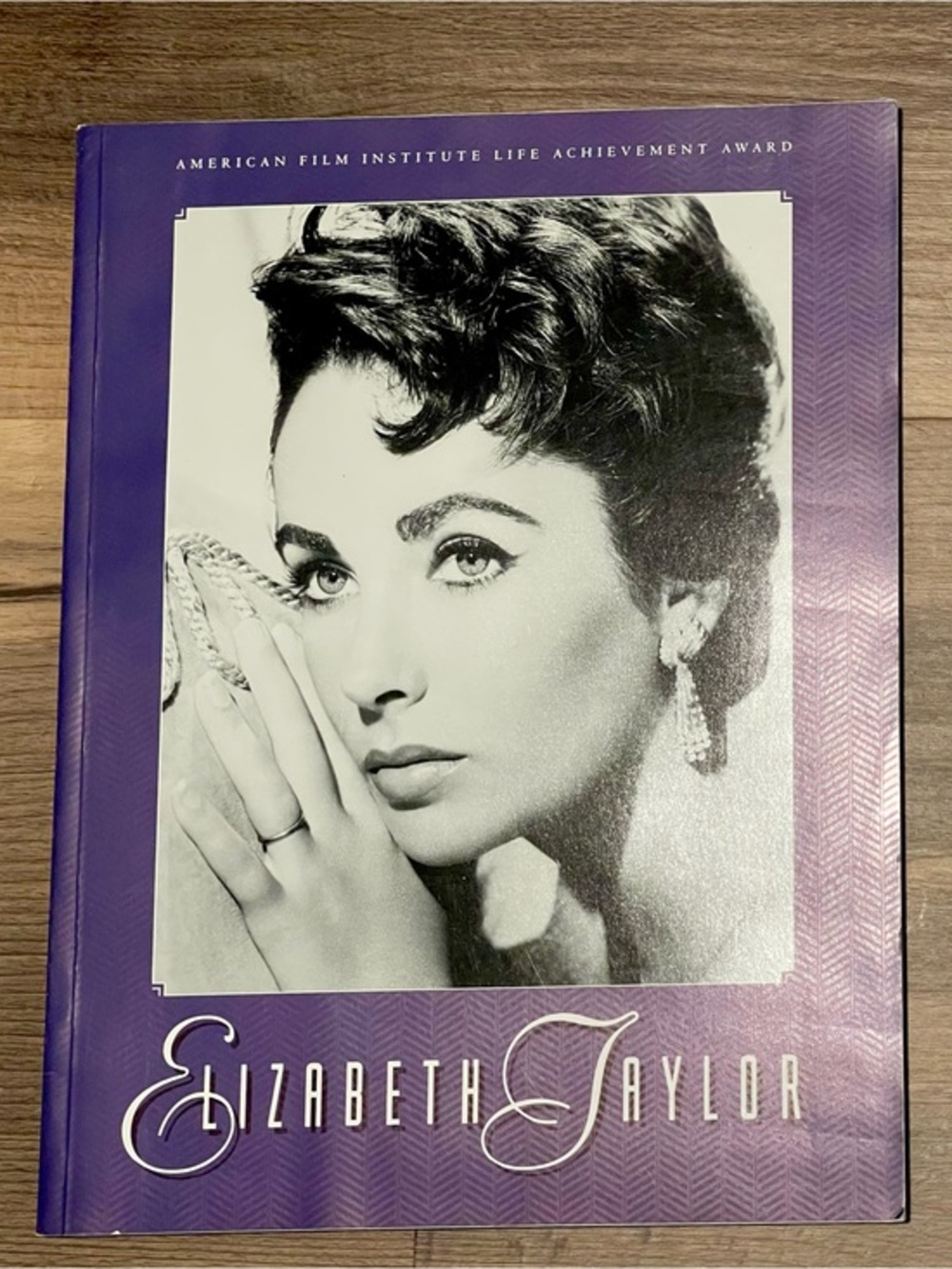 Elizabeth Taylor American Film Institute Life Achievement Award book,March 1999!